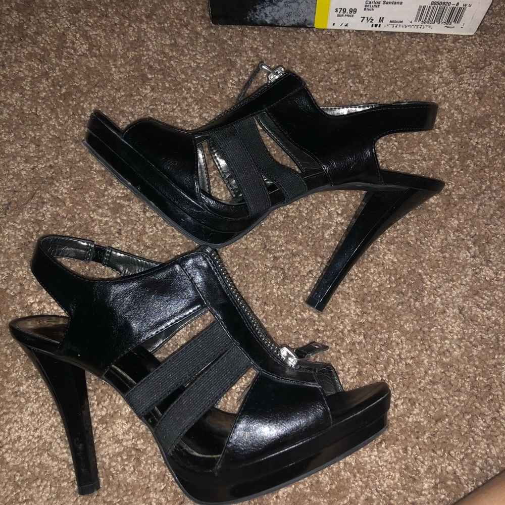 Black 7.5 heels